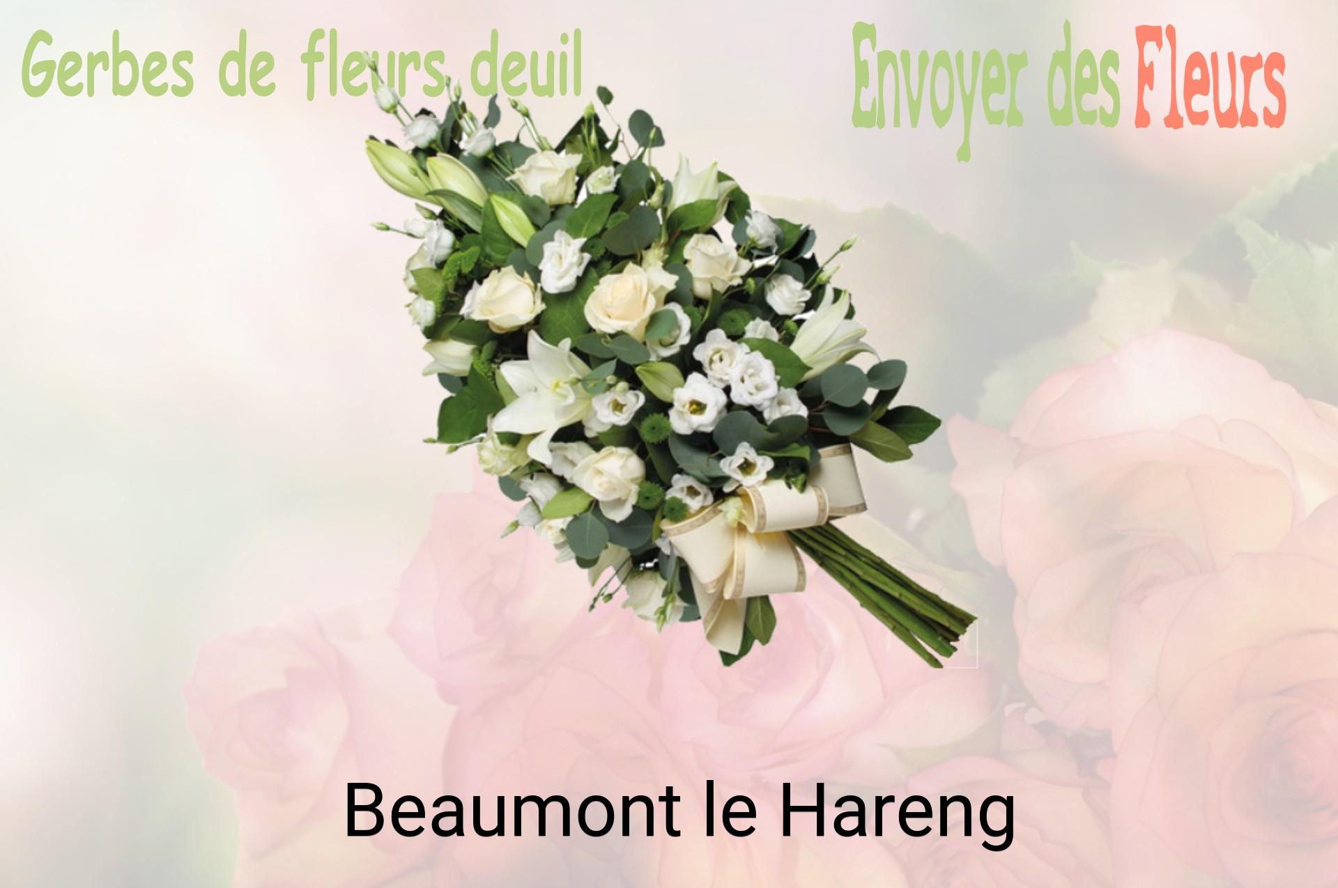 Gerbe de fleurs de deuil livrée à Beaumont-le-Hareng